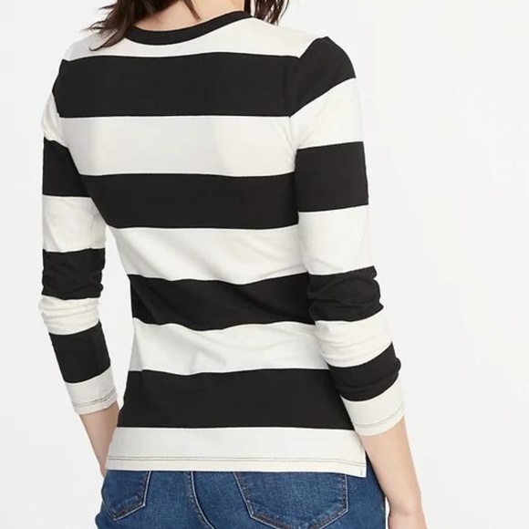 Old Navy Slim-Fit Striped Tee for Women - Picture 3 of 5